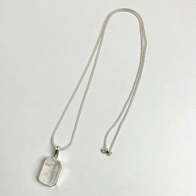 Luxury Large Square Crystal Necklace Cooper Alloy for Women Jewelry Trendy Vintage Charm  Accessories Sweater Chain