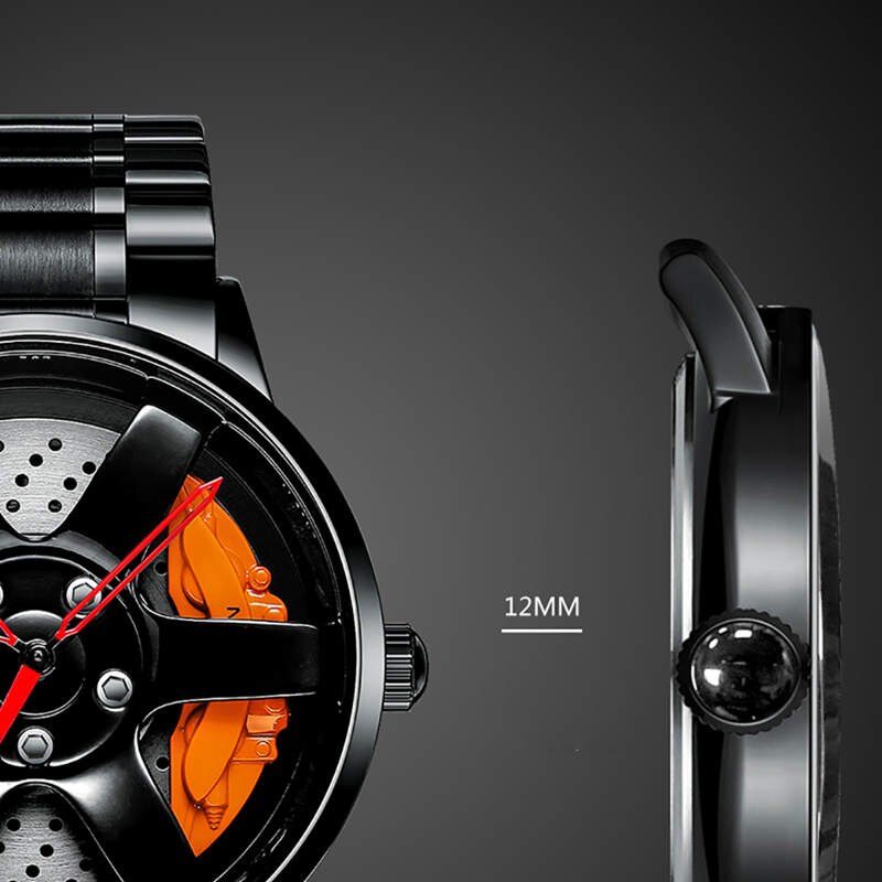 NIBOSI Wheel Rim Mens Watches Top Brand Luxury Sport Car Watch Men Fashion Waterproof Men's Quartz Wristwatch Relogio Masculino