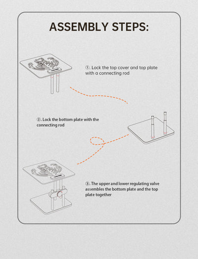 MHW-3BOMBER Adjustable Height Coffee Weighing Rack with Silicone Non-slip Base Electronic Scale Stand Waterproof Barista Tools