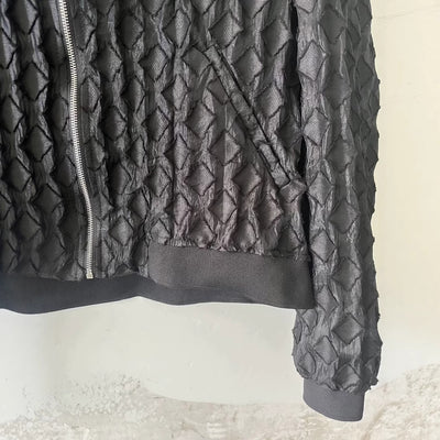 Women's Round Neck Zipper Cardigan Long Sleeve Jacket